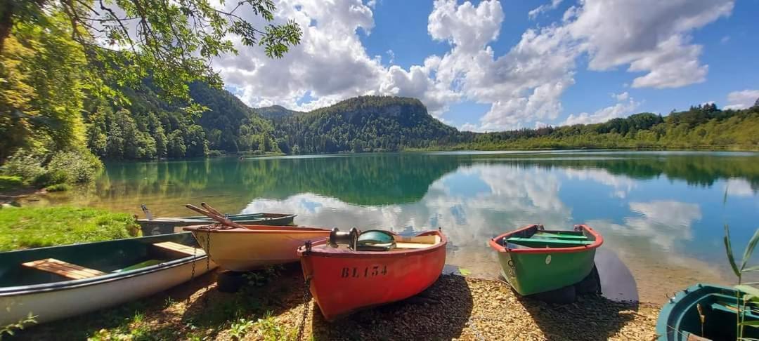Le Jura En Toutes Saisons Piscine, Spa, Location Vtt, Balades 2Cv, Climatisation Bonlieu エクステリア 写真